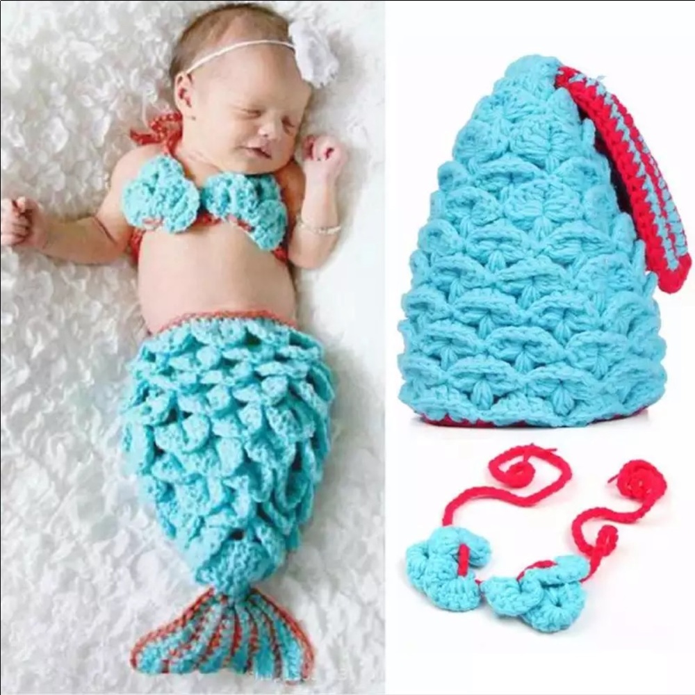 Mermaid newborn photo prop